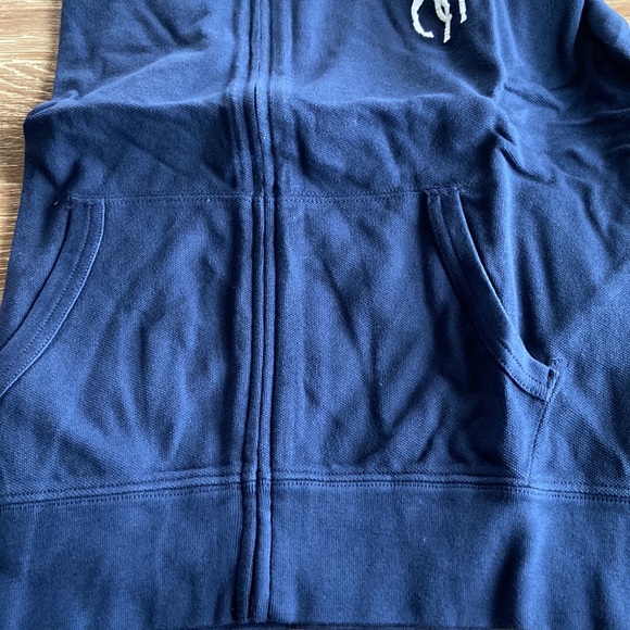Polo Ralph Lauren Boys Full Zip mesh Hoodie Navy  blue Size L 14-16 NWT - Picture 5 of 5
